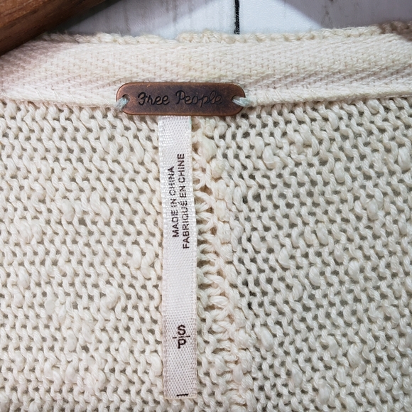 Free People Soul Sister Cotton Zip Long Cardigan S - Picture 5 of 8